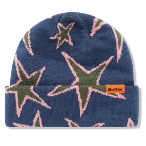 Butter Goods - Stars Cuff Beanie Prussian