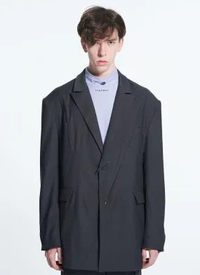 Casual blazer with zipper