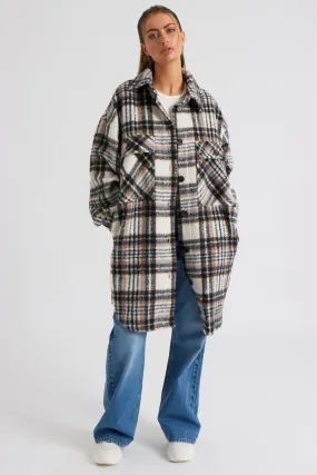 Chloe Check Longline Shacket