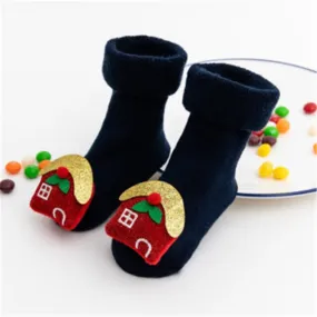 Christmas Magical House Socks
