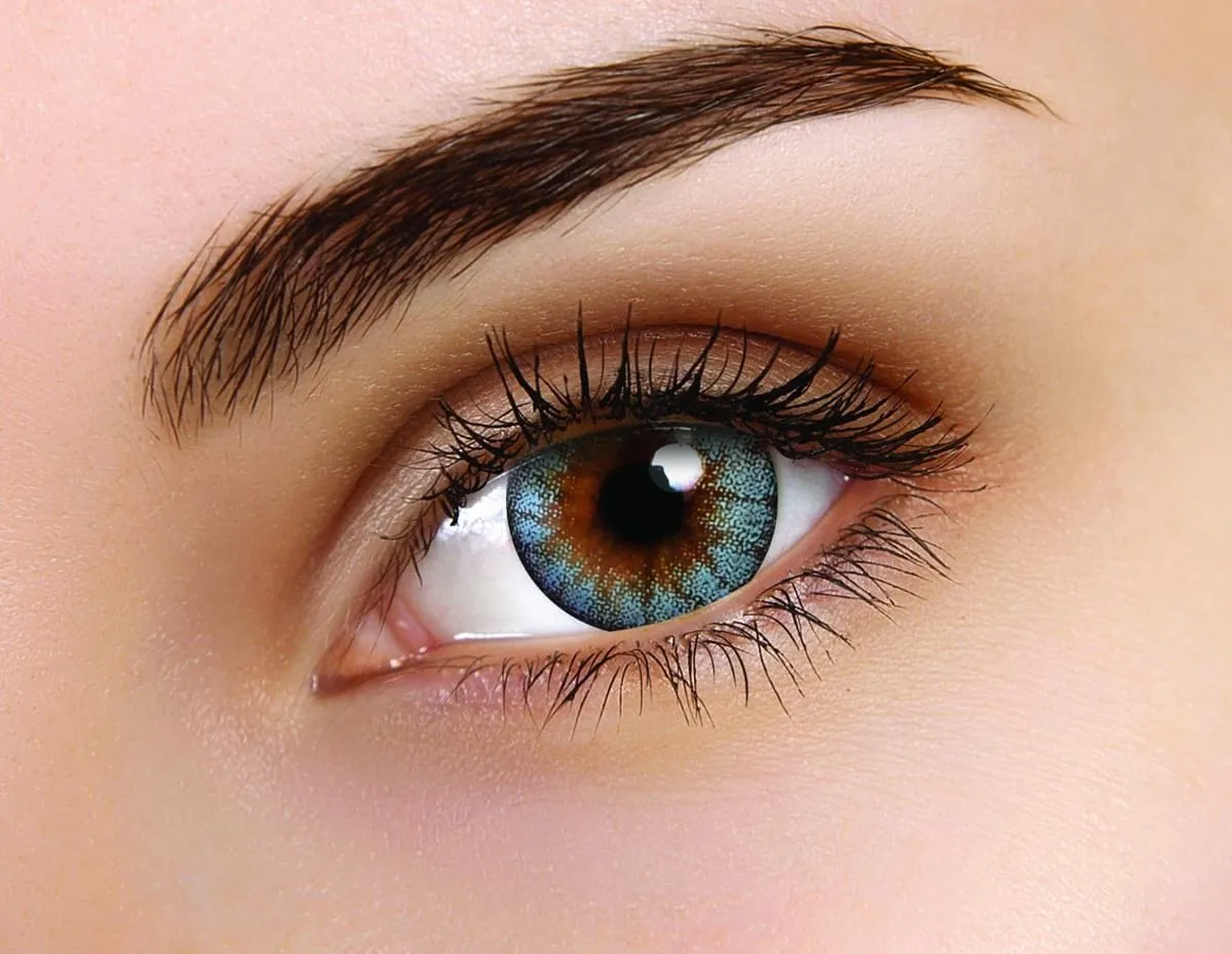 Cloudy Blue Coloured Contact Lenses