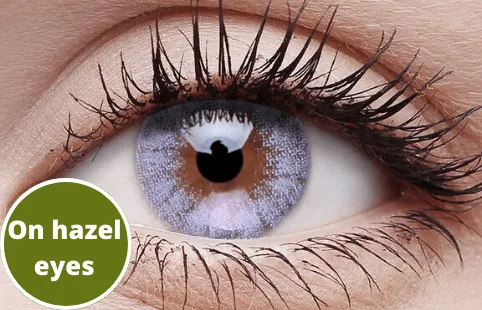 Cloudy Blue Coloured Contact Lenses