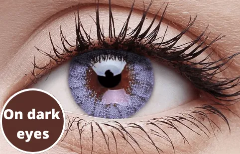 Cloudy Blue Coloured Contact Lenses