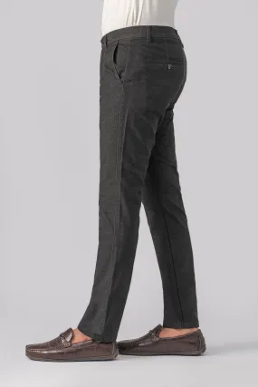 COLORED DENIM SMART FIT CASUAL PANT BLACK