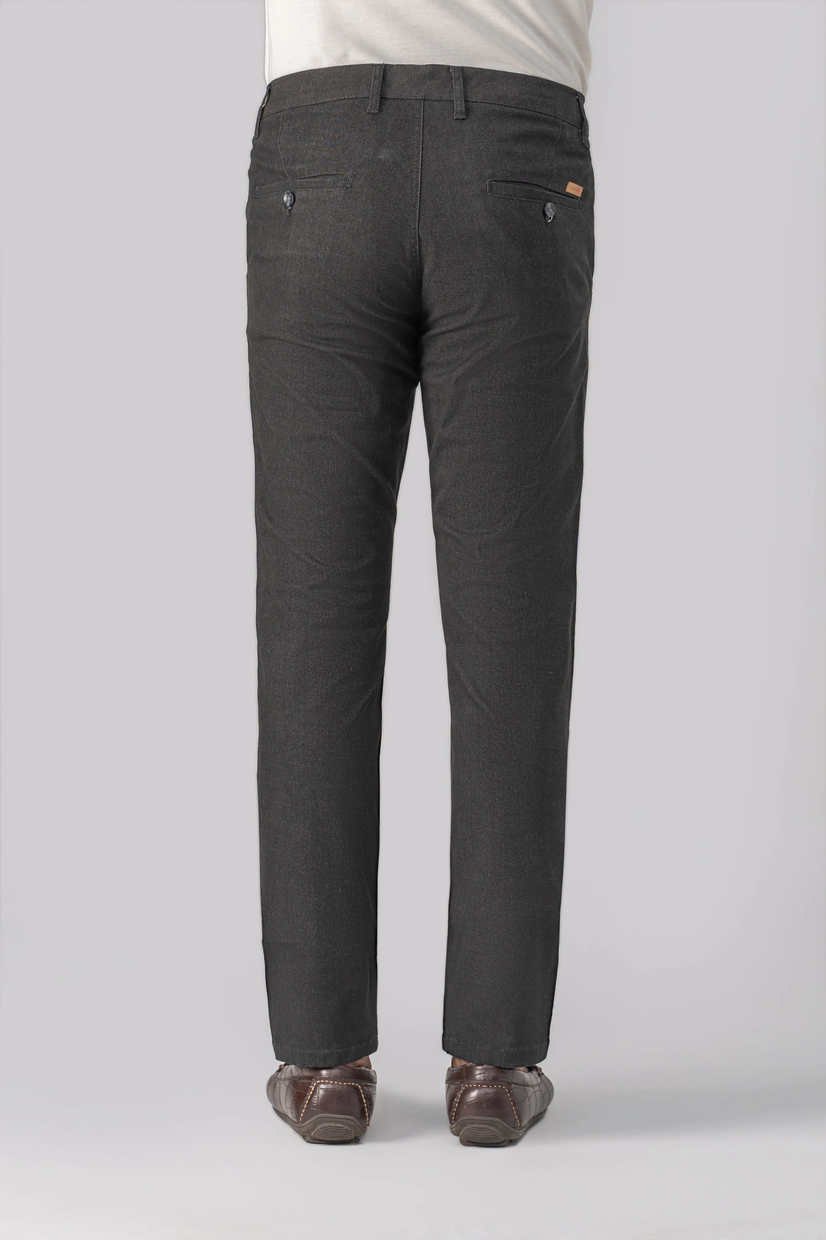 COLORED DENIM SMART FIT CASUAL PANT BLACK
