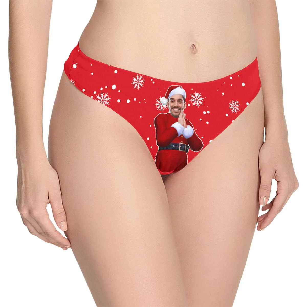 Custom Face Underwear Personalized Make Wish Lingerie Women's Classic Thongs Gift for Girlfriend or Wife