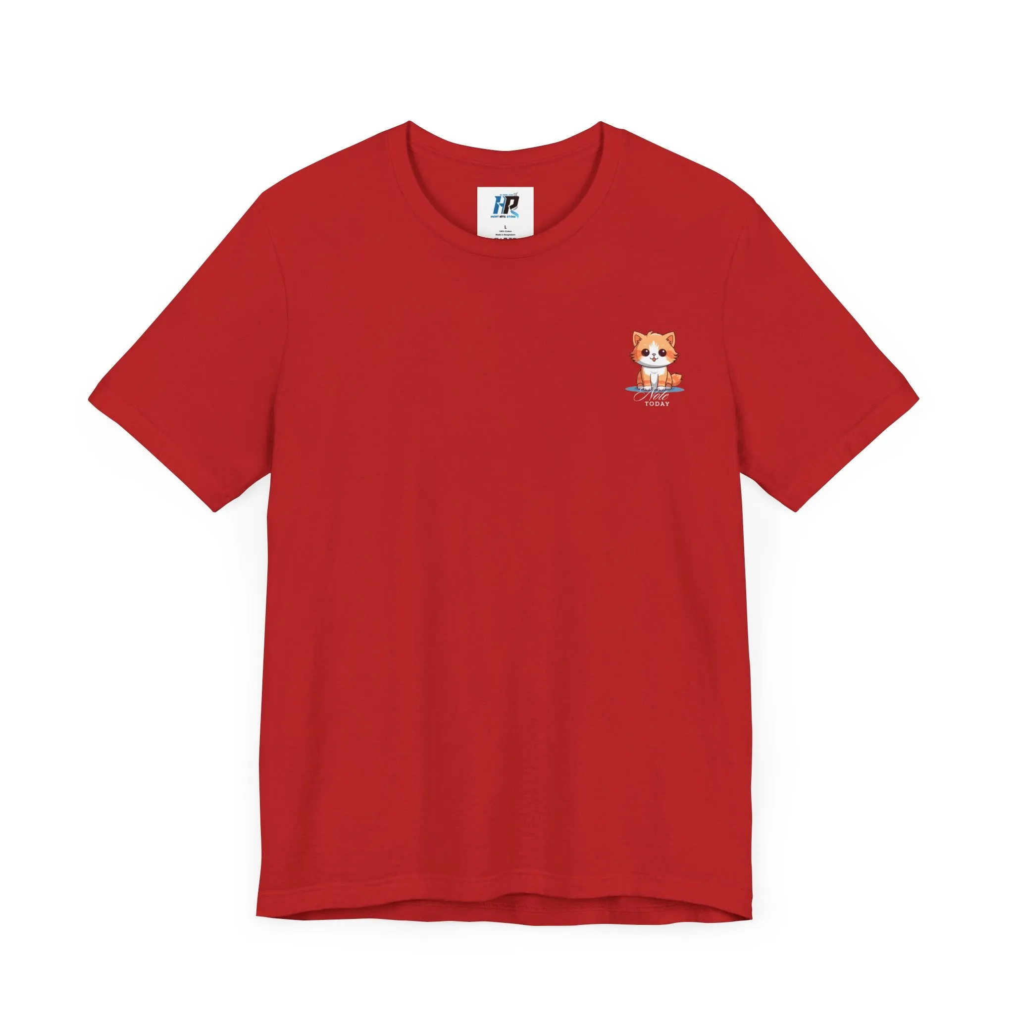 Cute Cat Graphic Unisex Jersey Short Sleeve Tee - Note Today