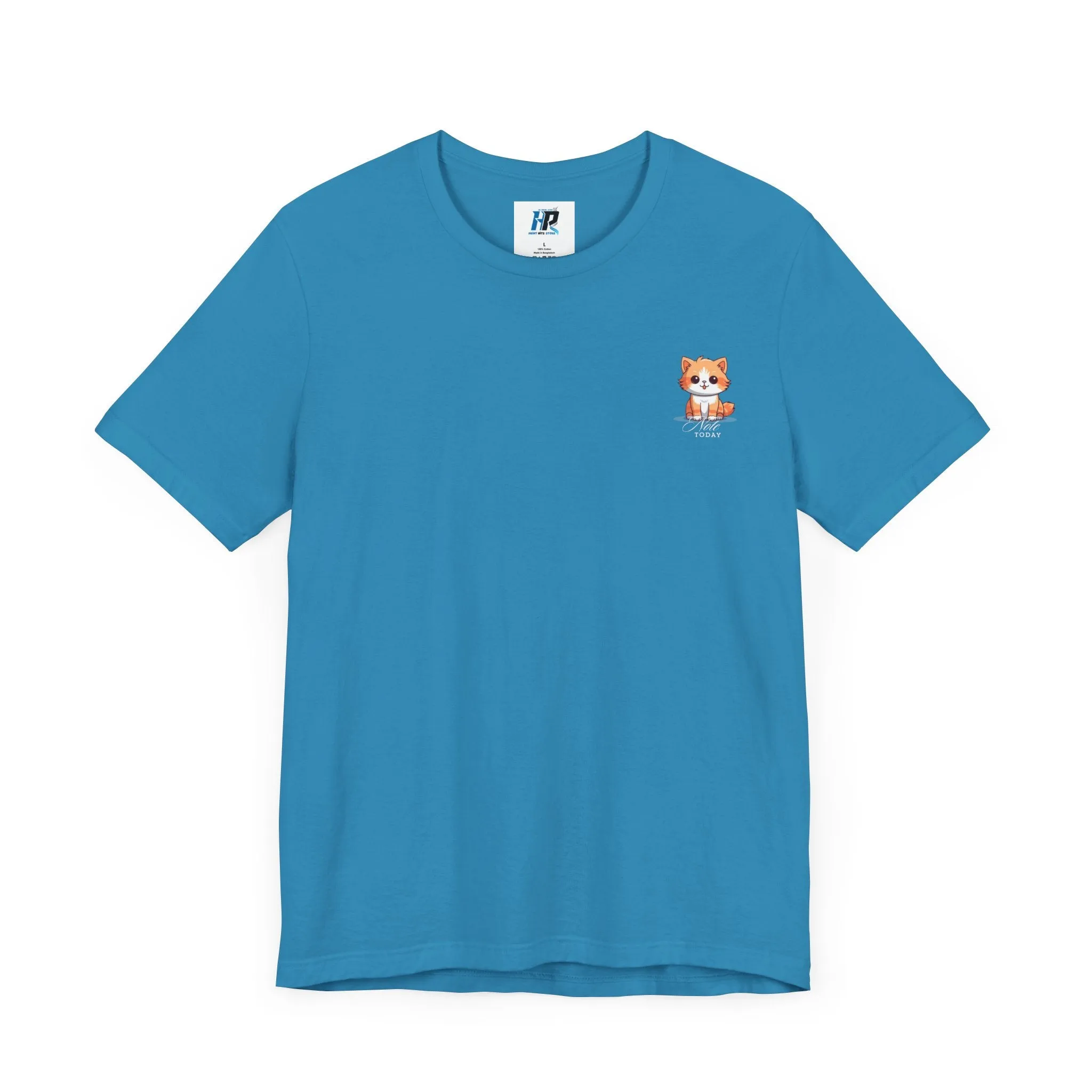 Cute Cat Graphic Unisex Jersey Short Sleeve Tee - Note Today