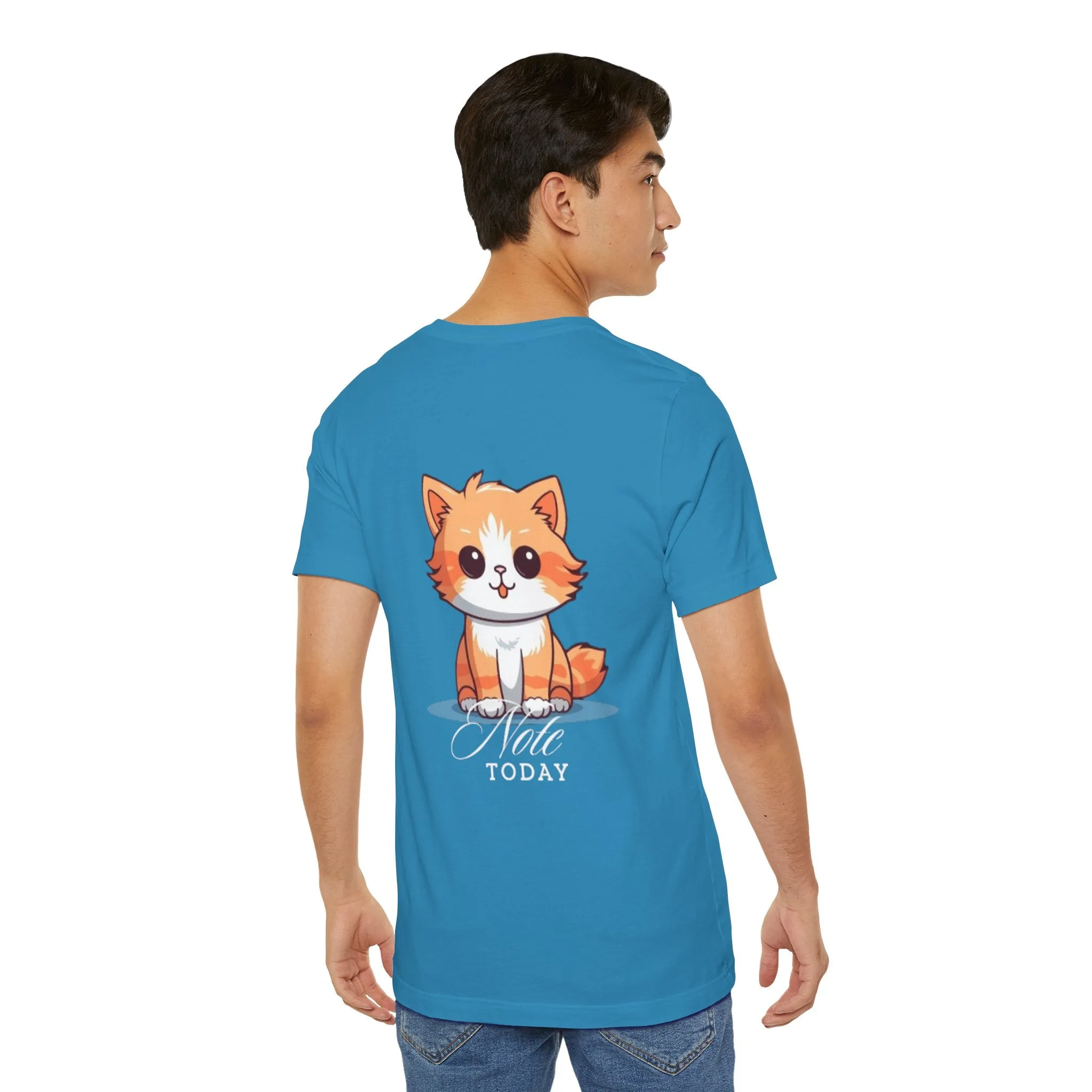 Cute Cat Graphic Unisex Jersey Short Sleeve Tee - Note Today