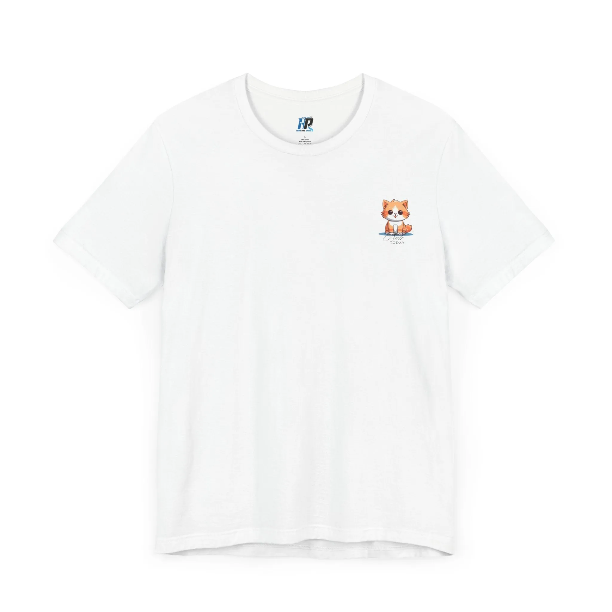Cute Cat Graphic Unisex Jersey Short Sleeve Tee - Note Today