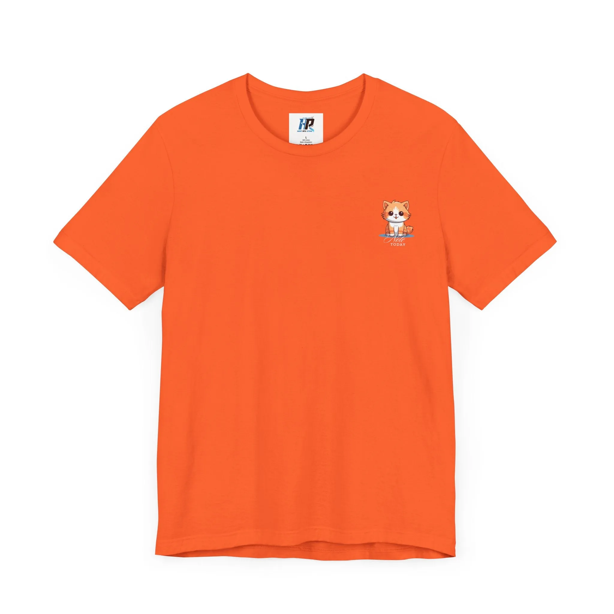 Cute Cat Graphic Unisex Jersey Short Sleeve Tee - Note Today