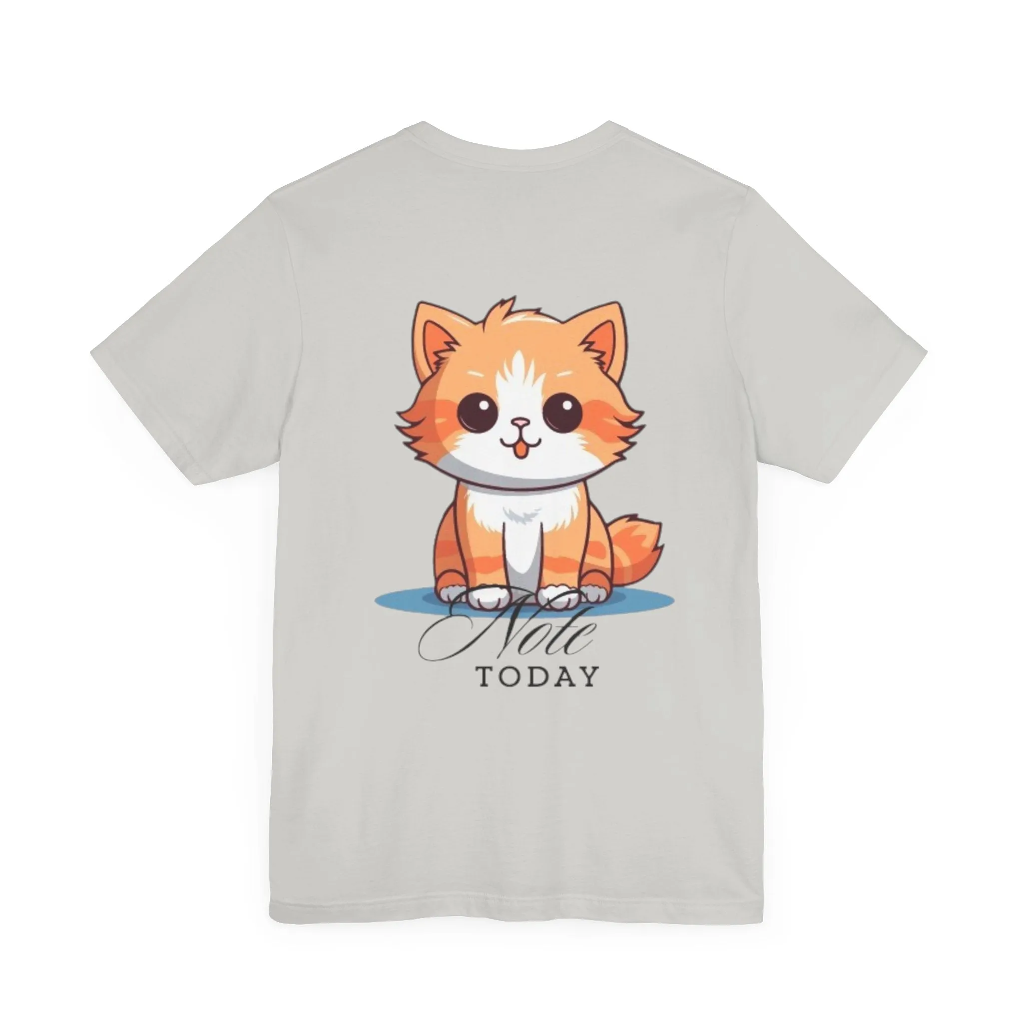Cute Cat Graphic Unisex Jersey Short Sleeve Tee - Note Today