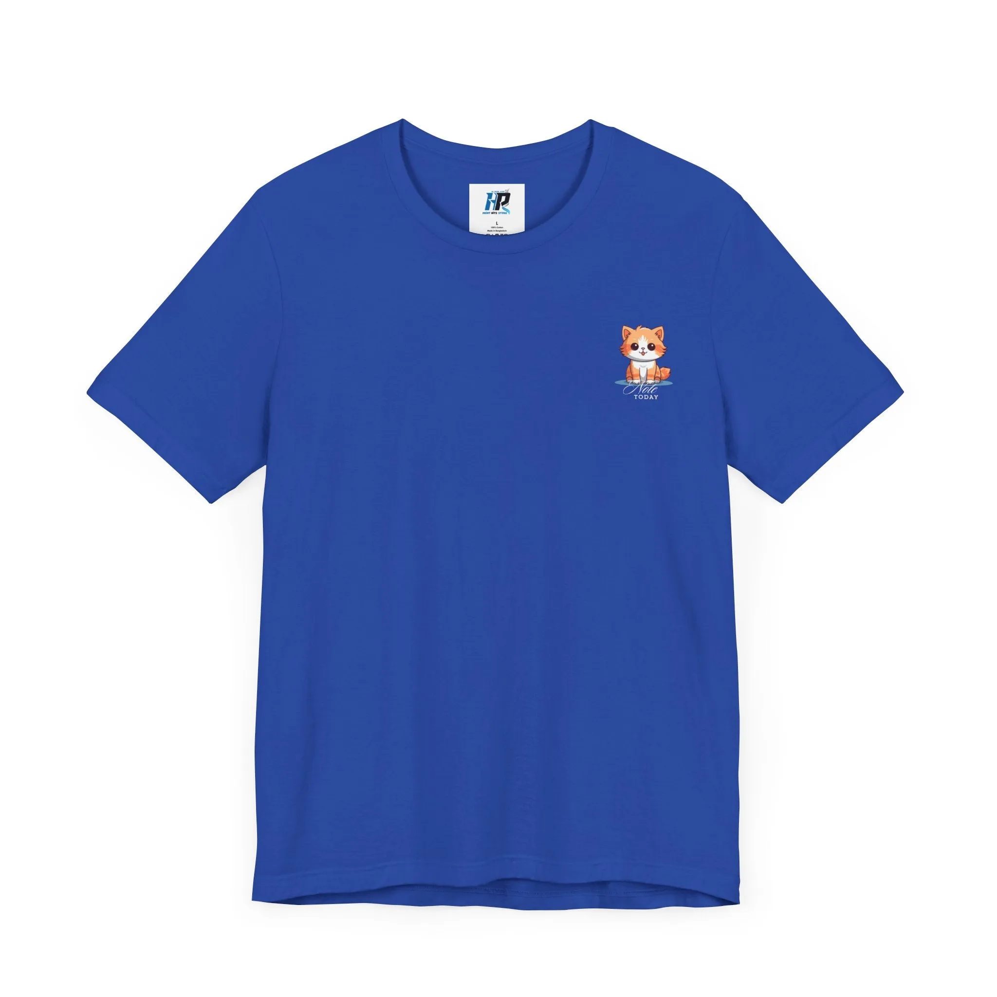 Cute Cat Graphic Unisex Jersey Short Sleeve Tee - Note Today