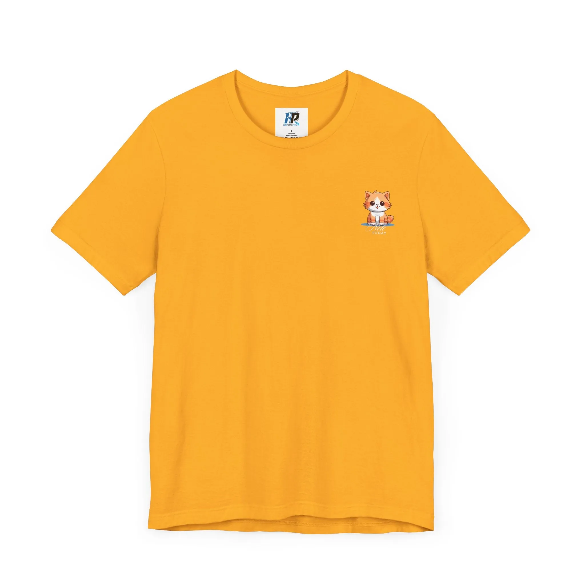 Cute Cat Graphic Unisex Jersey Short Sleeve Tee - Note Today