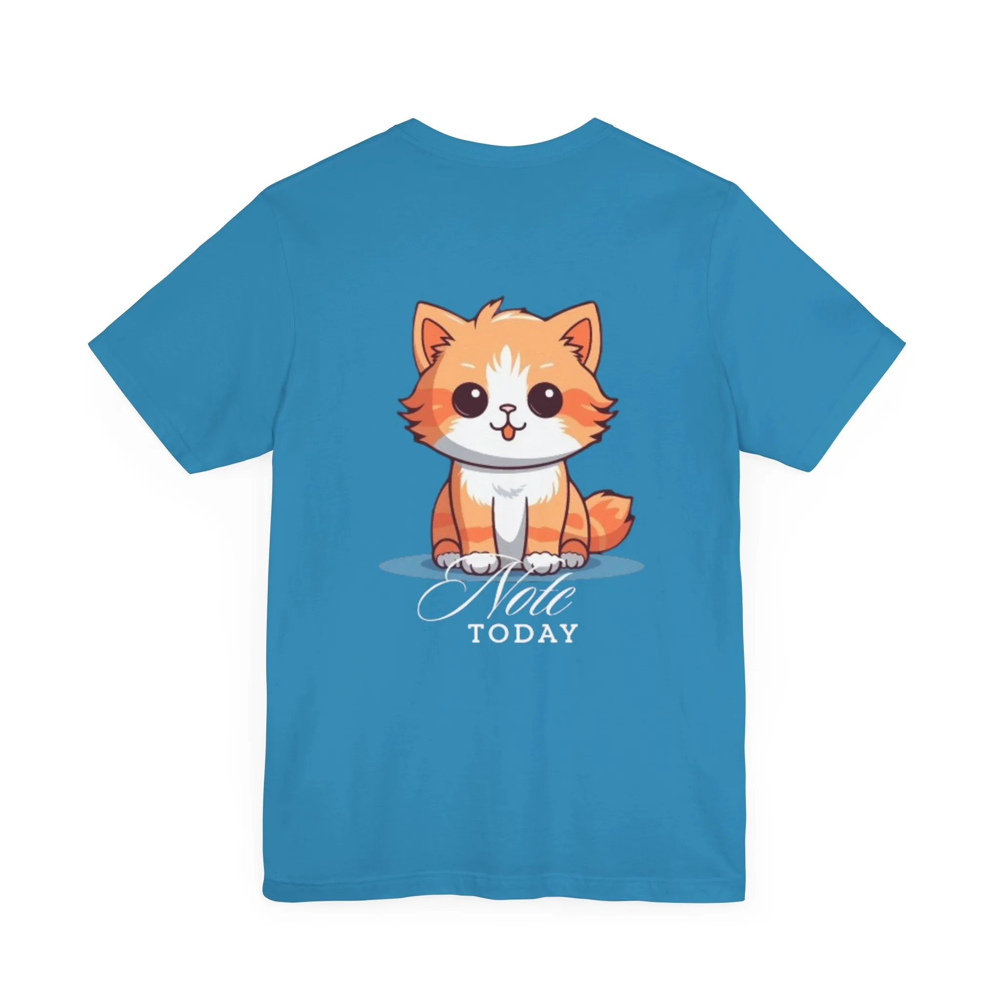 Cute Cat Graphic Unisex Jersey Short Sleeve Tee - Note Today