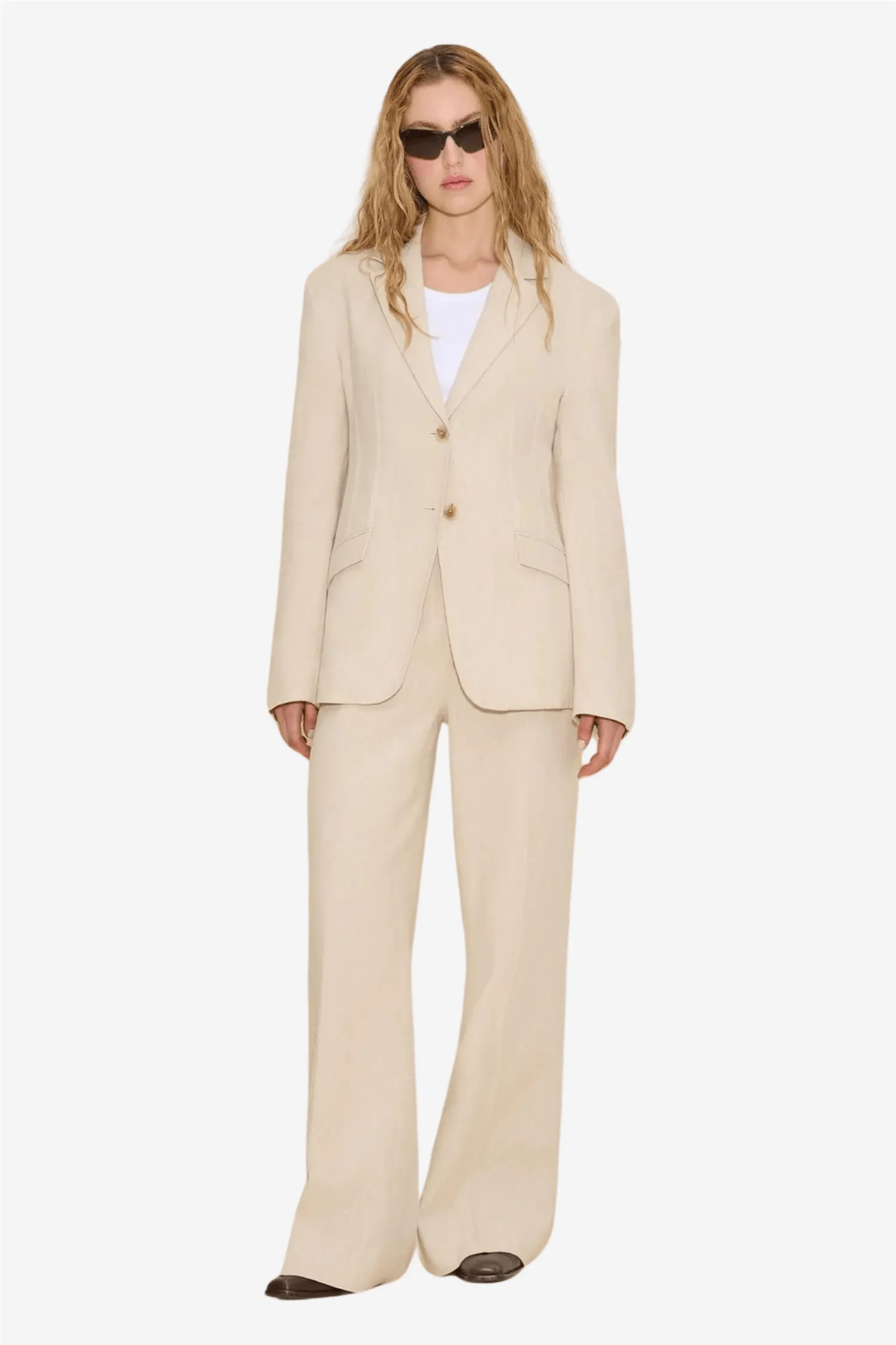 Cygnet Linen Blazer Ecru