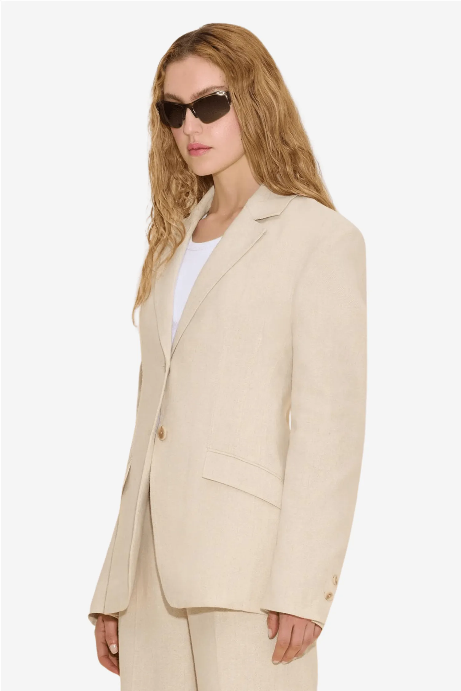 Cygnet Linen Blazer Ecru