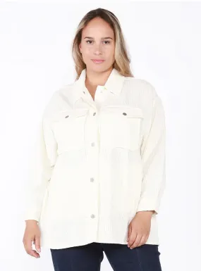 Dex Plus Corduroy Shacket