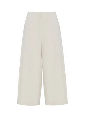 Donovan Cropped Cotton Pant (Turtledove)