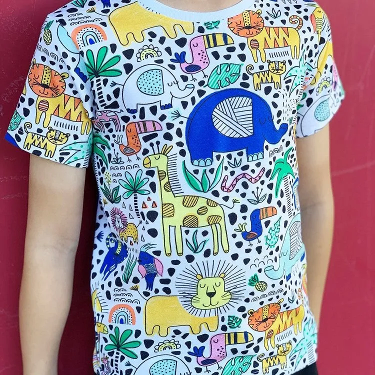 Doodle Safari Kids Tee