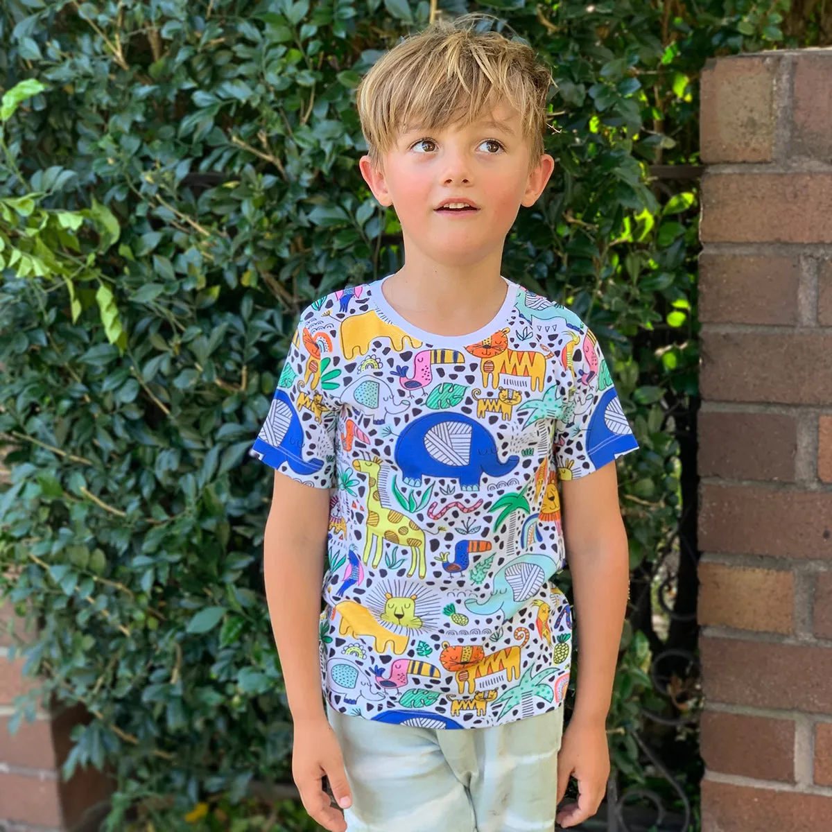 Doodle Safari Kids Tee