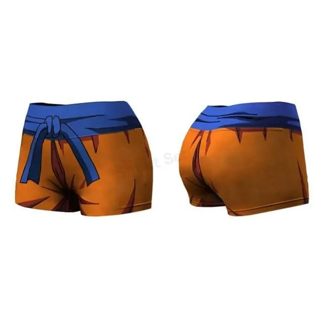 Dragon Orange Compression Shorts