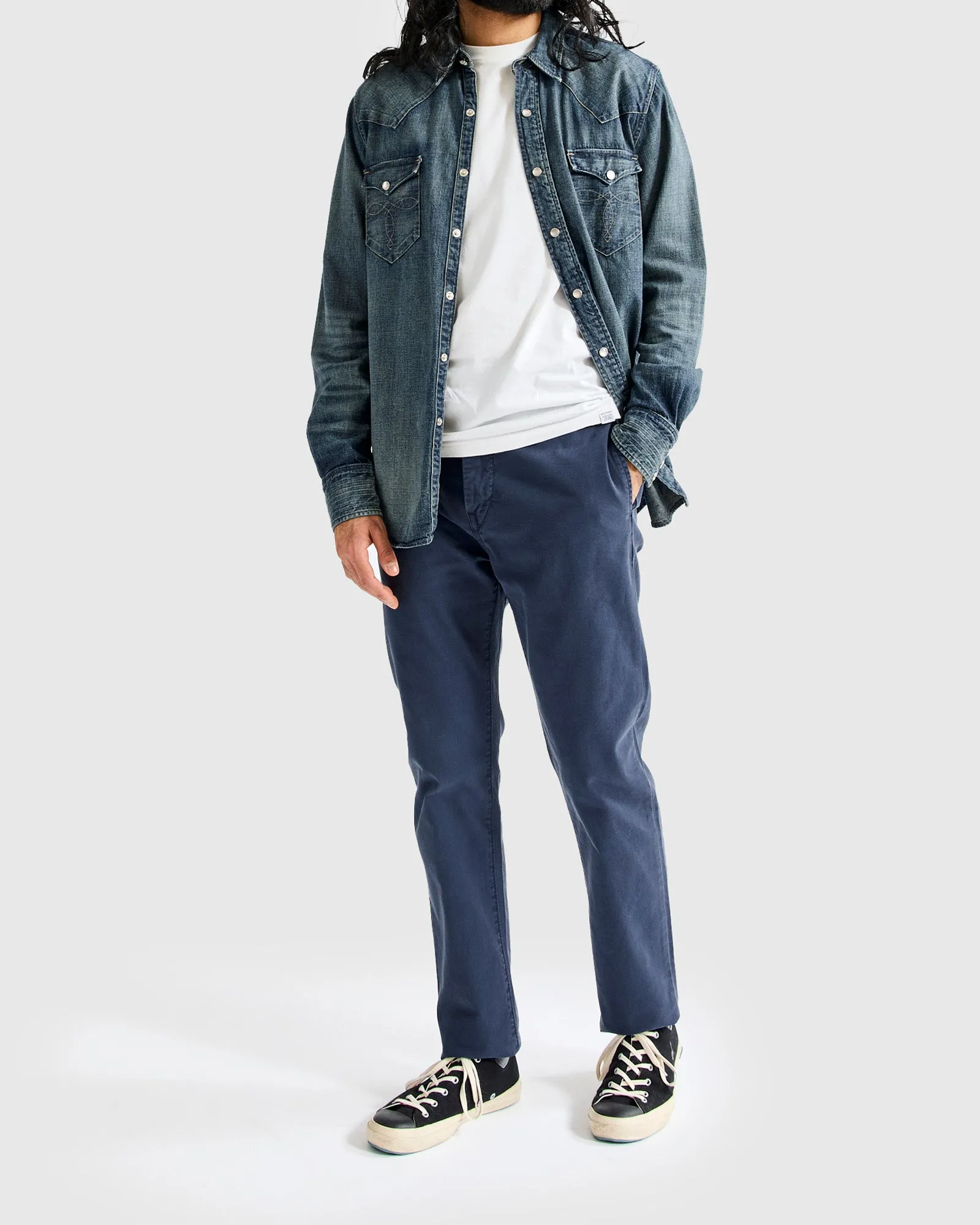 Everyday Chino in Washed Blue