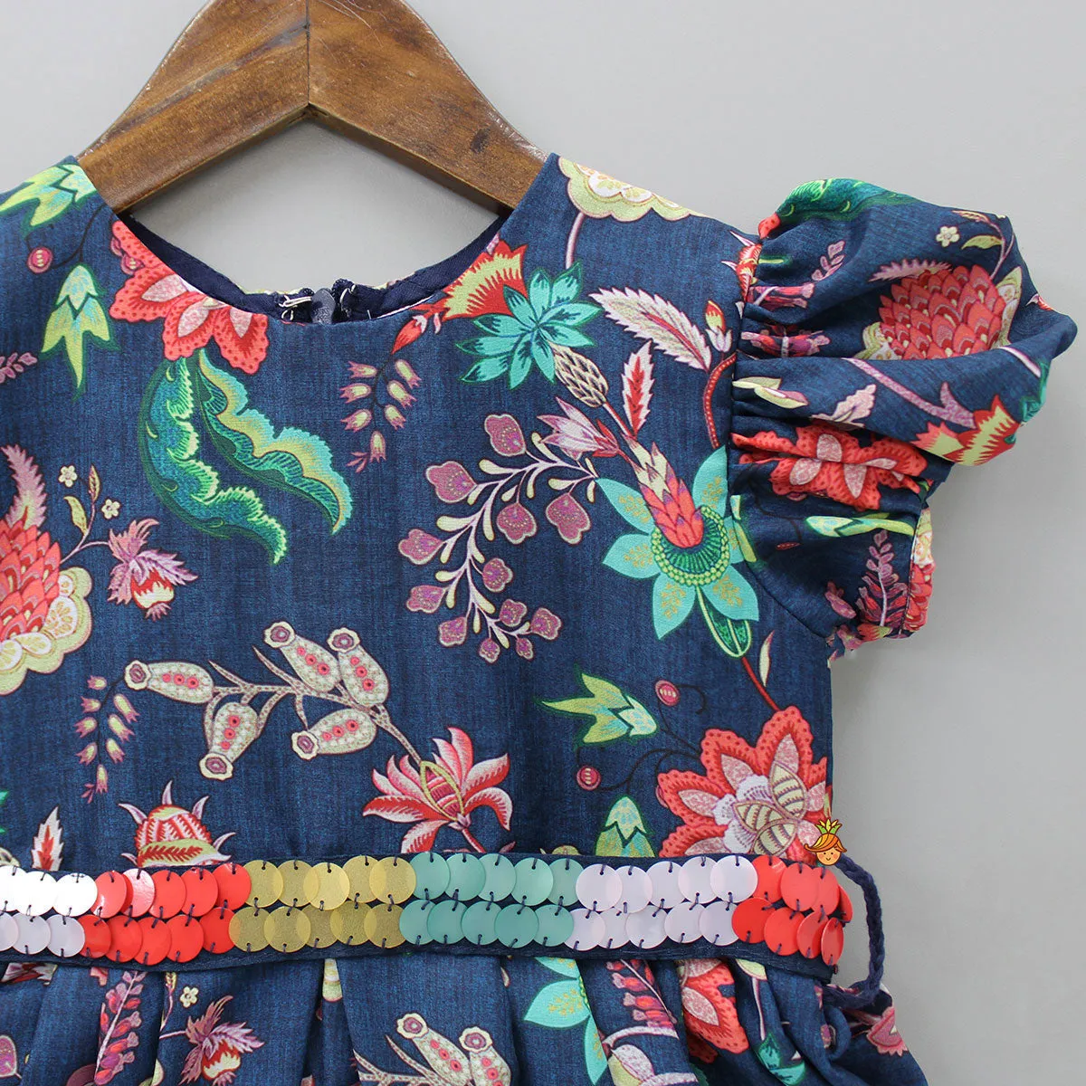 Floral Printed Dhoti Style Jumpsuit