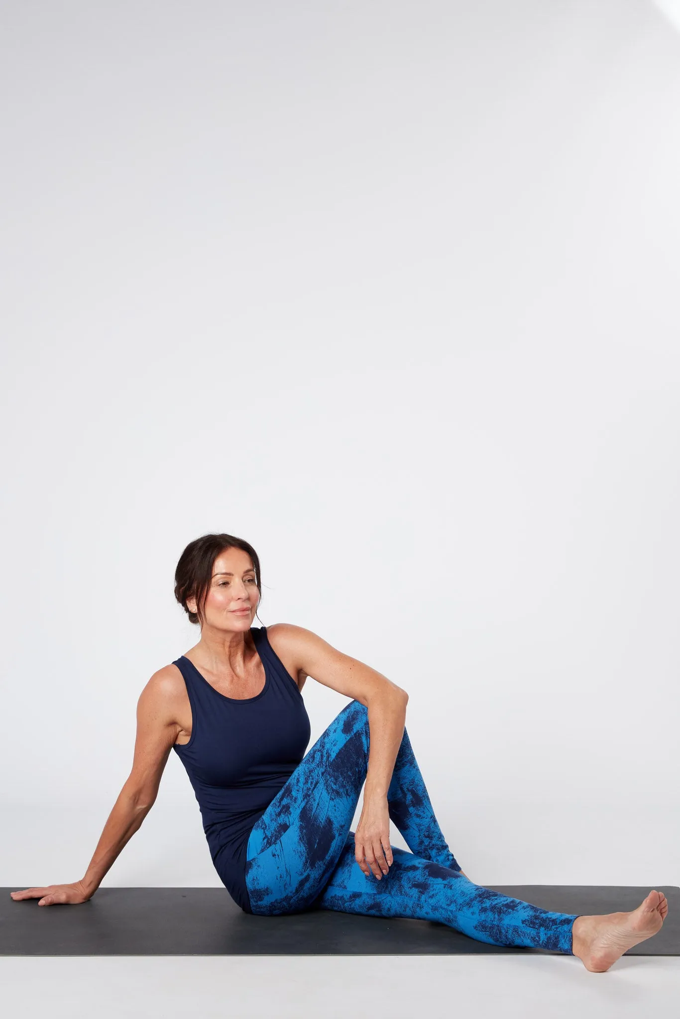 Flow with it Leggings - Shadow Sky