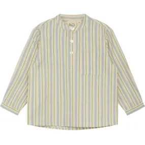 Flöss Bobby Shirt Blue/Green Stripe