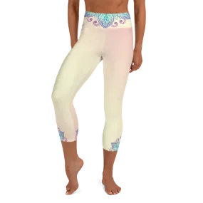 Gaia High Waist Women's Yoga Capri Leggings