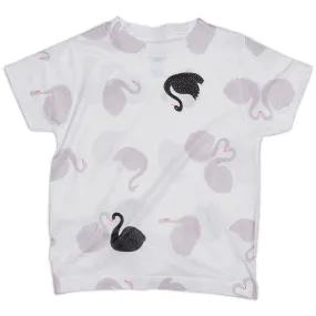 Girls All Over Swans Graphic T-shirt
