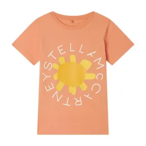 Girls Coral Medallion Logo T-Shirt