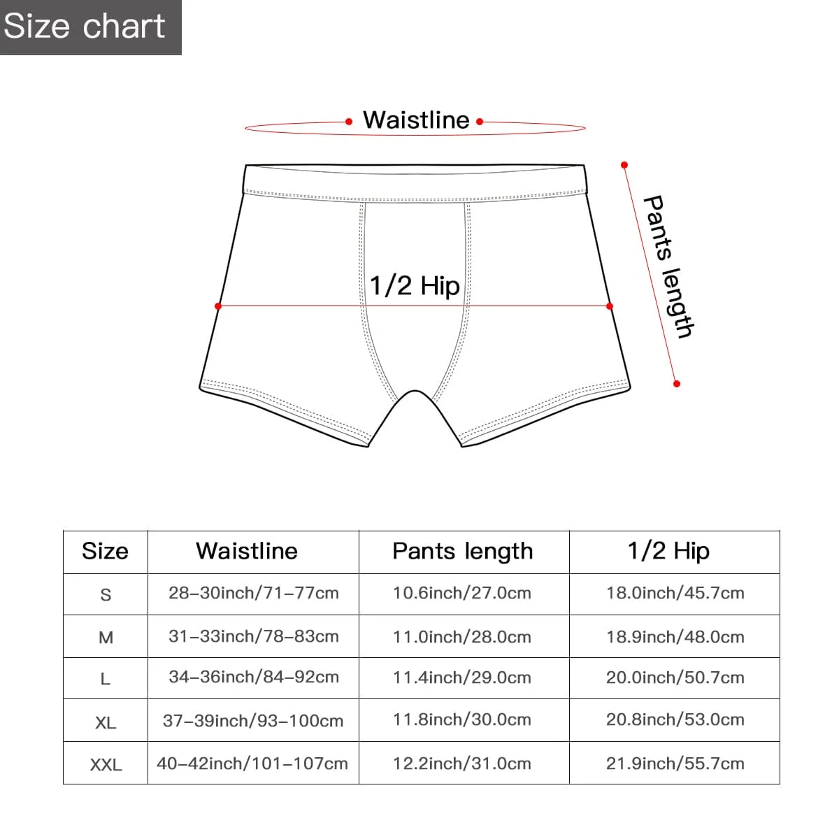 Gothic Black Red Spiderweb Men's Underwear