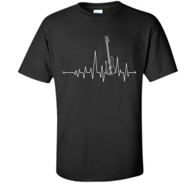 Guitar Heartbeat - Bass Guitar T shirt