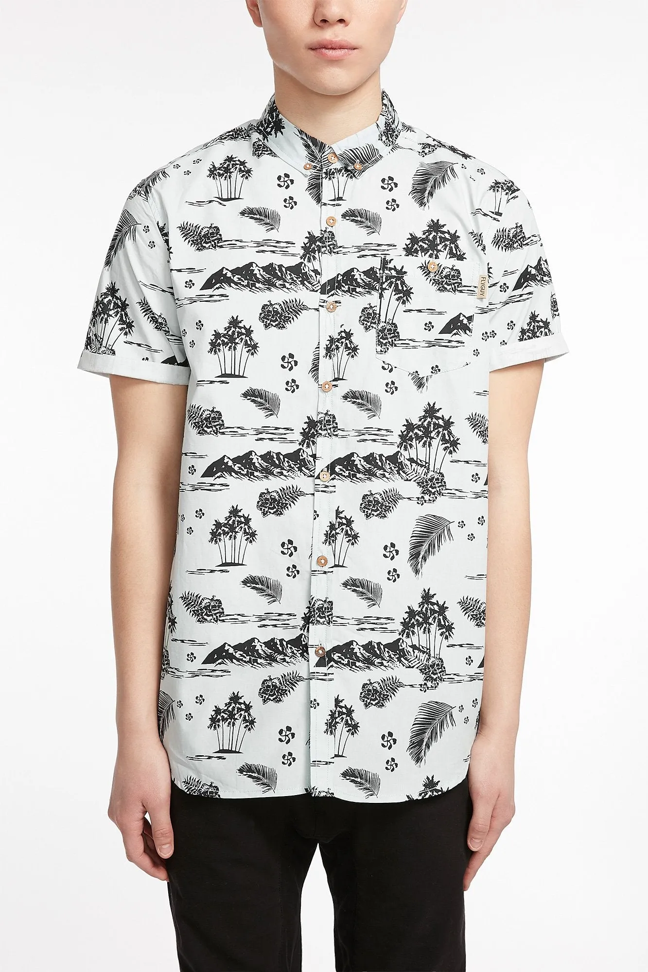 Guys Island Button-Up Pocket Shirt