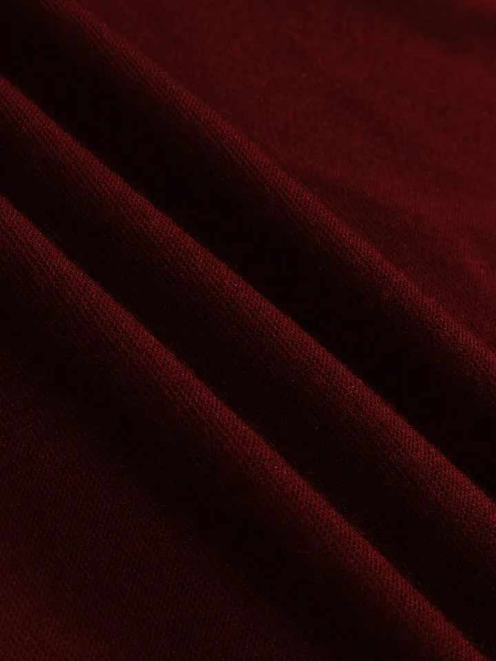 Half Zipper Hoomie Polo Shirt Brooklyn In Maroon
