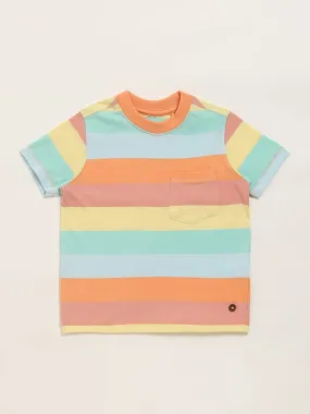 HOP Kids Multicolor Striped T-Shirt