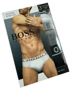 Hugo Boss Men Underwear 3 Pack Stretch Cotton Mini Brief S SALE