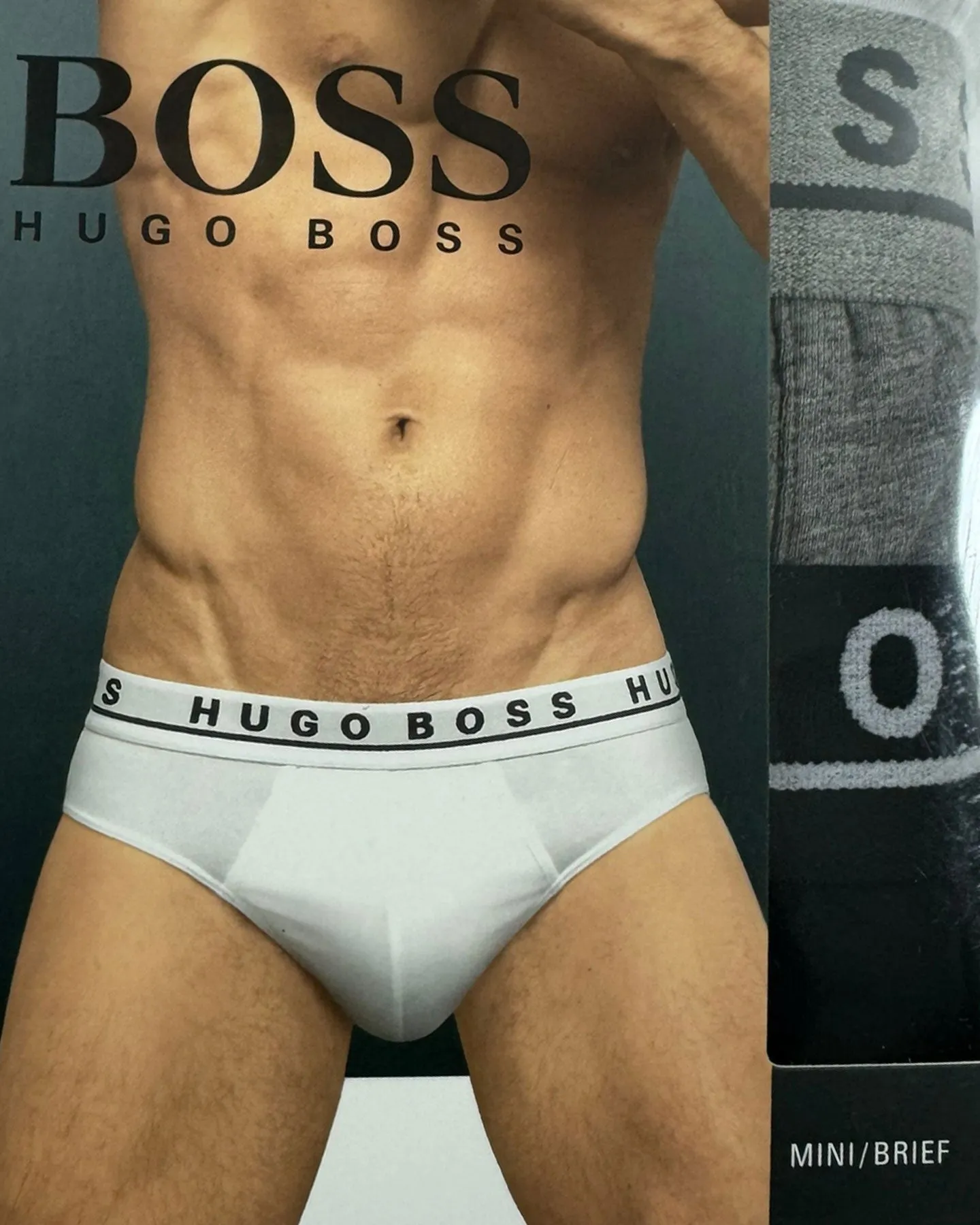 Hugo Boss Men Underwear 3 Pack Stretch Cotton Mini Brief S SALE