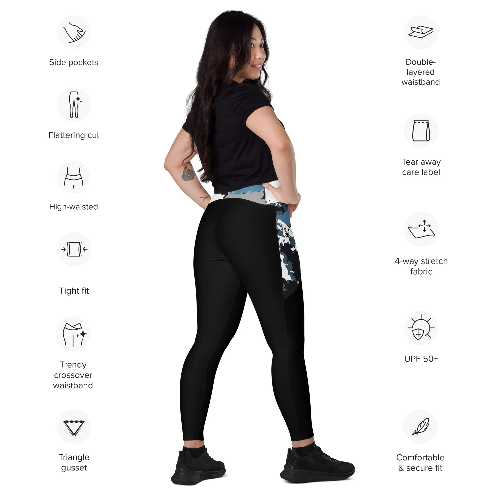 Humble Sportswear™ Trinity Black Pocket Leggings