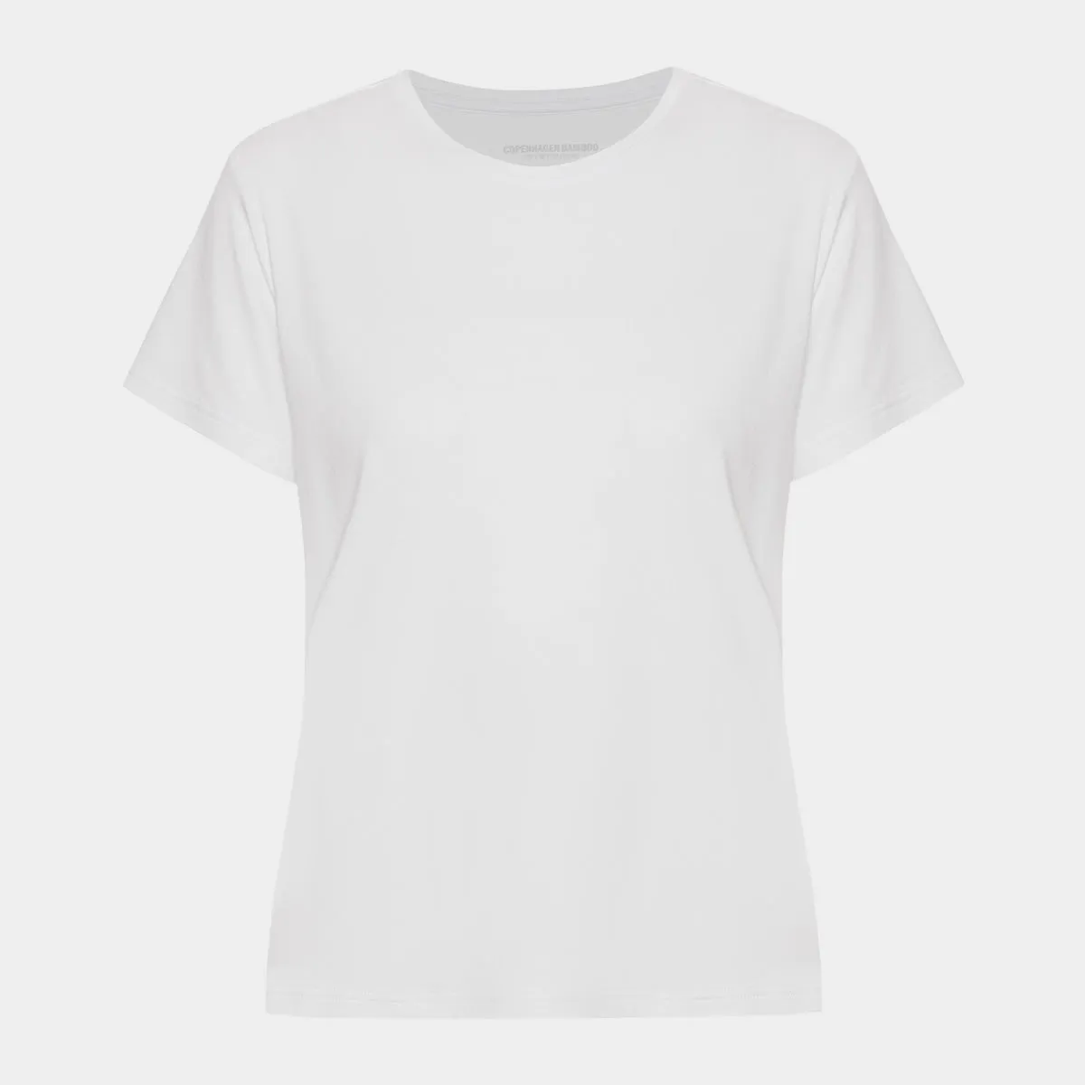 Hvid kortærmet bambus T-shirt