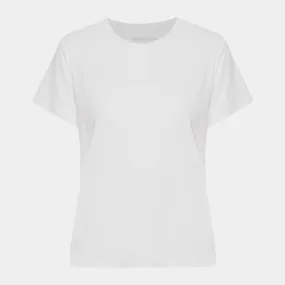 Hvid kortærmet bambus T-shirt
