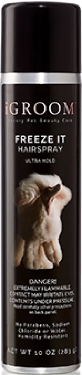 iGroom Aerosol Styling Spray Freeze It 10oz