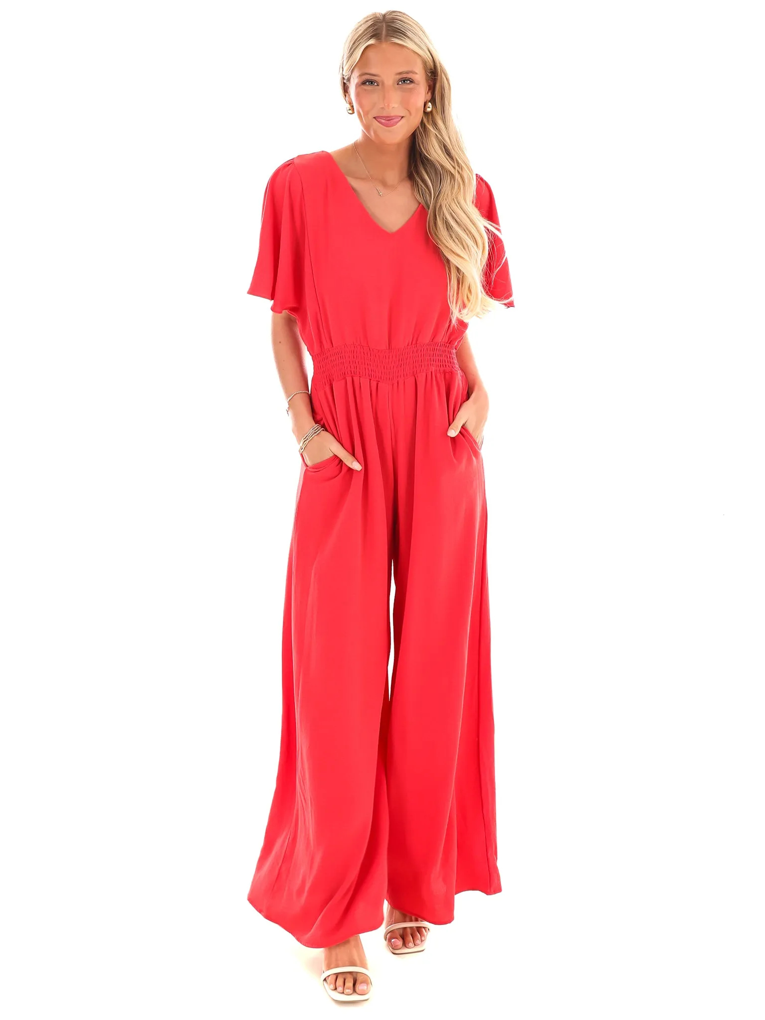 I'll Be There Wide Leg Jumpsuit