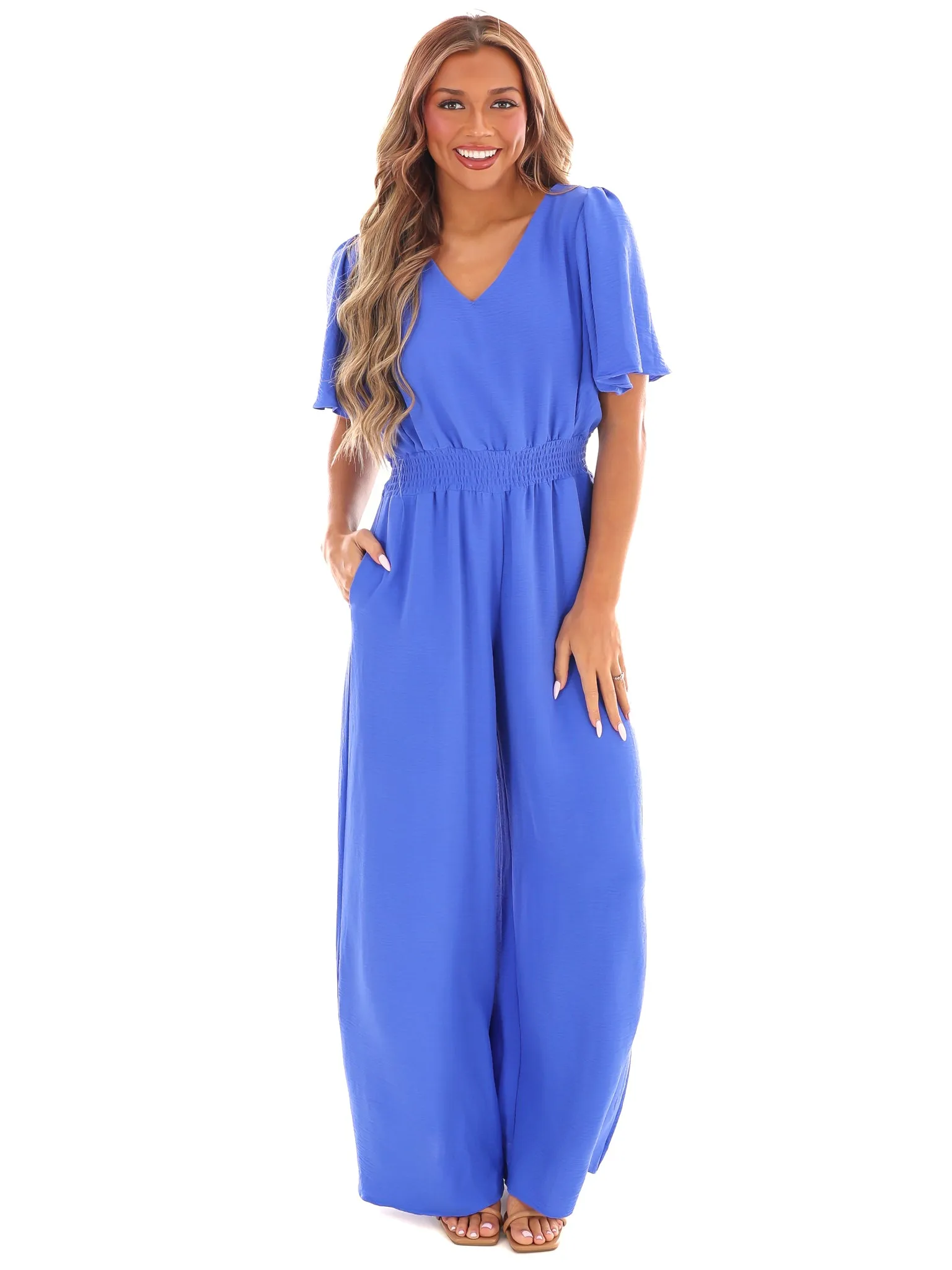 I'll Be There Wide Leg Jumpsuit