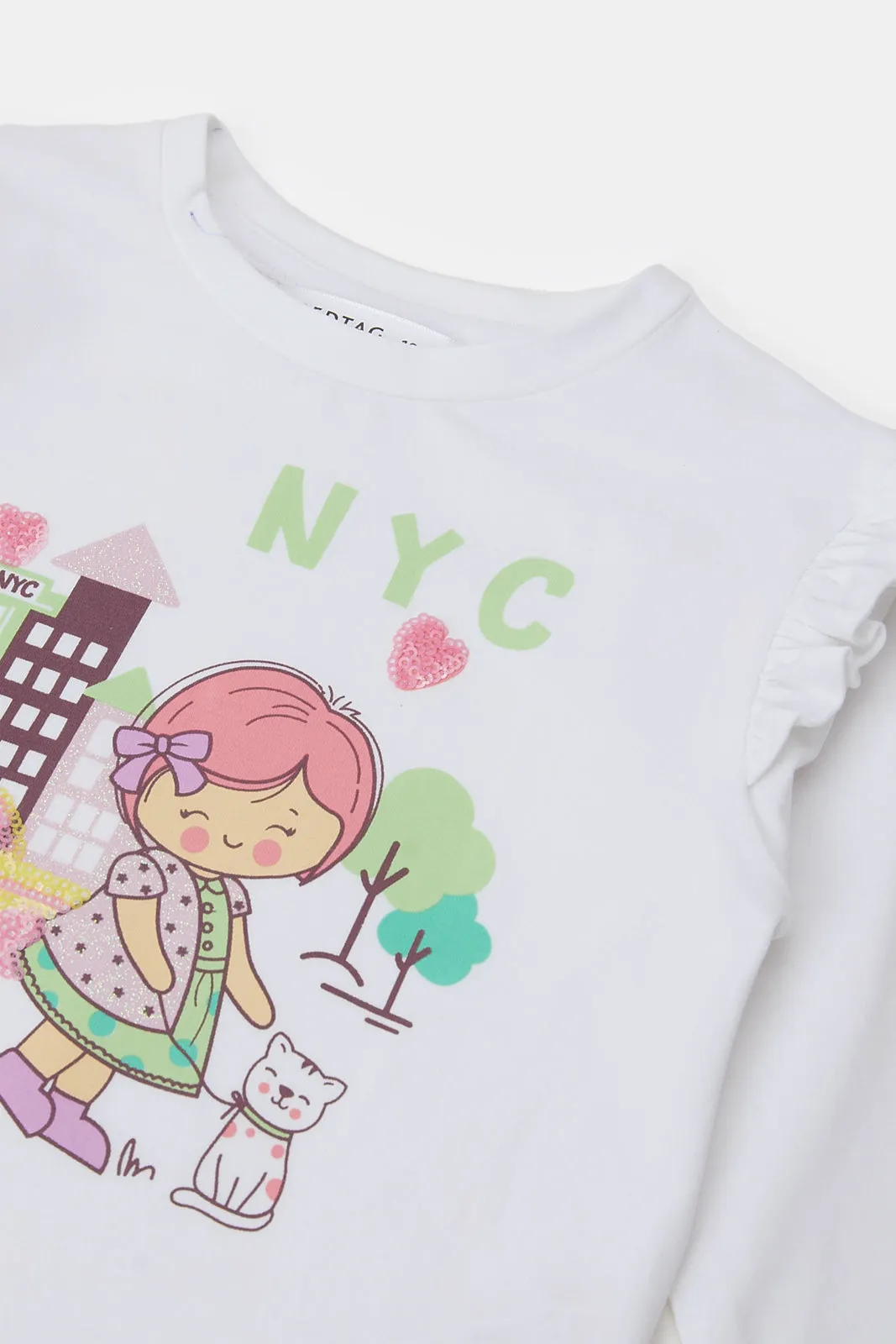 Infant Girls City Girl Print T-Shirt