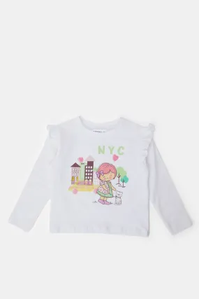 Infant Girls City Girl Print T-Shirt