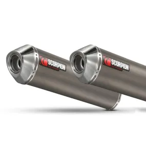 Kawasaki Z1000 07-09 Round Slip-on Pair Titanium (EKA79TEM)