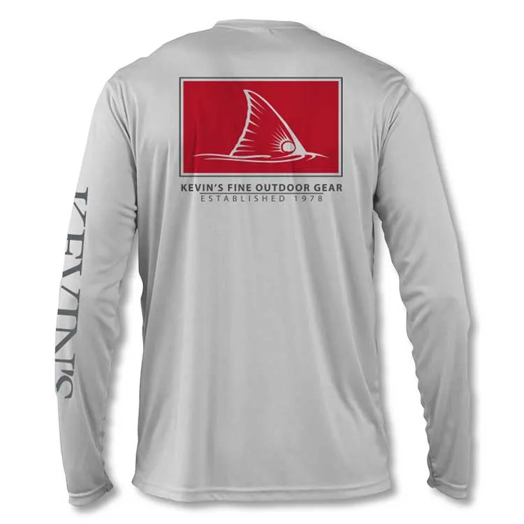 Kevin's Long Sleeve Performance Red Fish T-Shirt